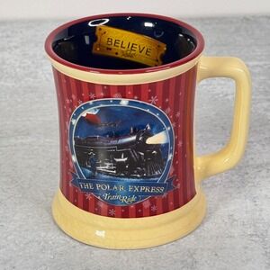 Polar Express Train Ride Hot Chocolate Believe Gold Ticket Coffee Mug Cup 3D